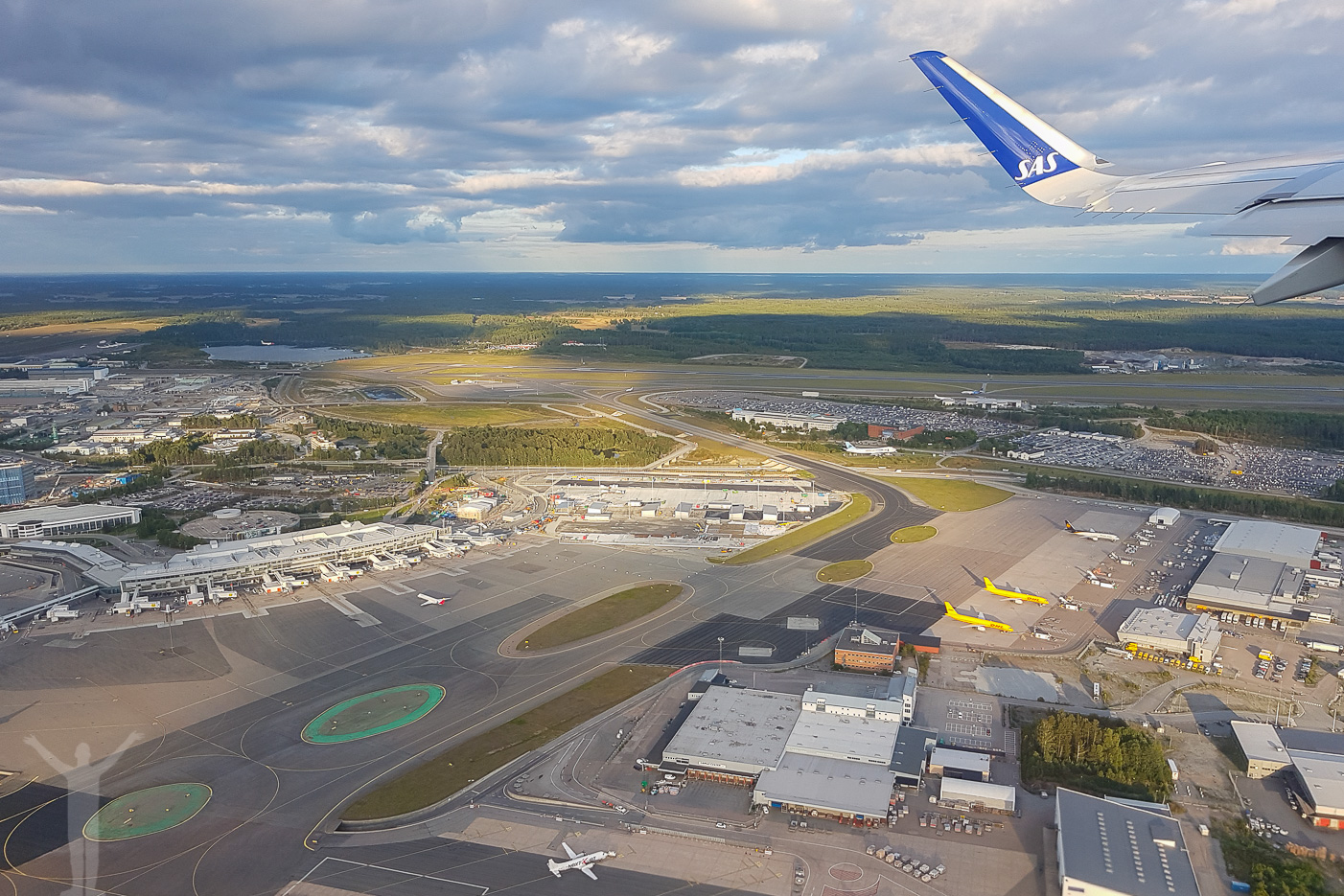 Takeoff från Arlanda flygplats