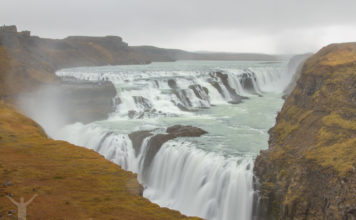 Vattenfallet Gullfoss på Island