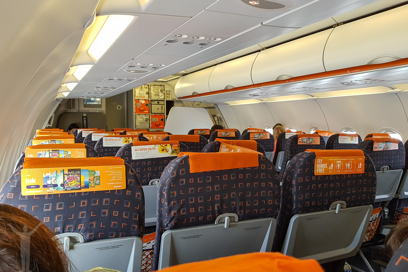 Easyjet kabin i en A320