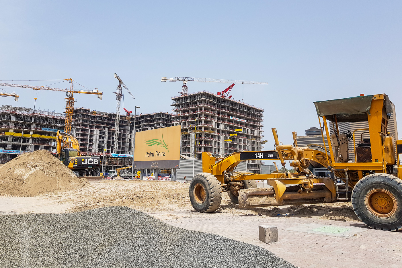 Byggarbetsplats i Dubai