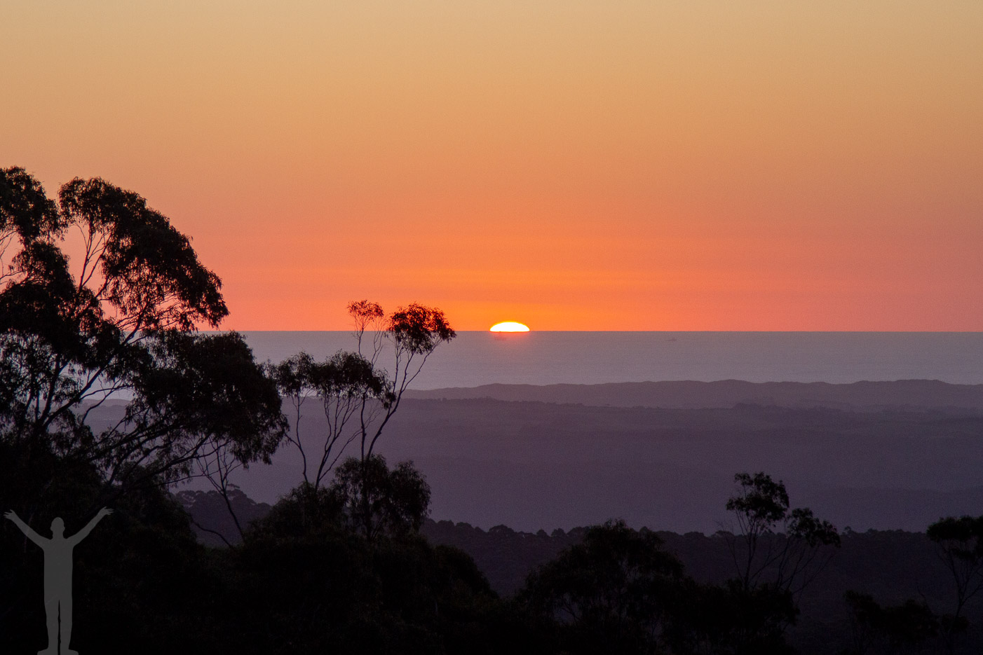 Solnedgång över Australien