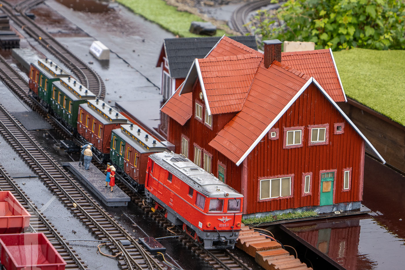 Yxskaftkälens Järnvägar och tågstationen i Ulriksfors