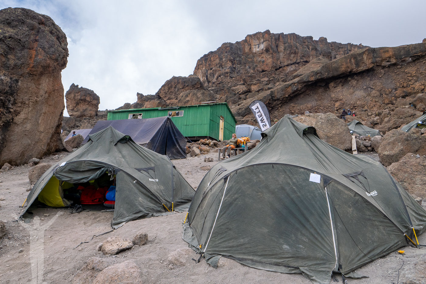 School Hut - camp på 4700 meter