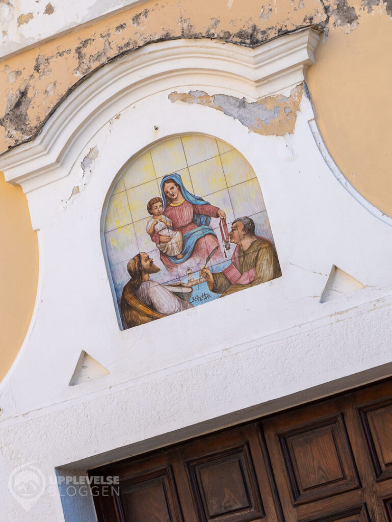 Väggmålning på Chiesa di San Giacomo, Maiori